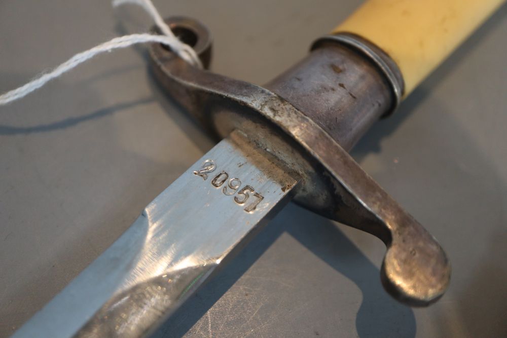 A post WWII Polish army officers dagger, overall length 37.5cm